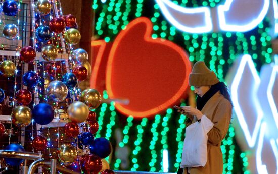 Minsk on New Year's eve