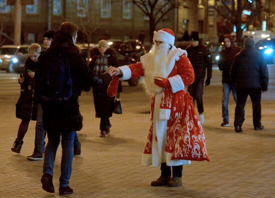 Minsk on New Year's Eve