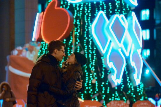 Minsk on New Year's eve