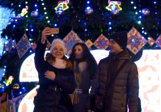 Minsk on New Year's eve