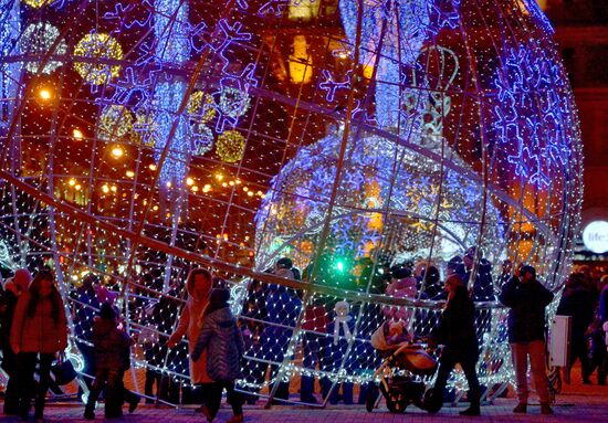 Minsk on New Year's Eve