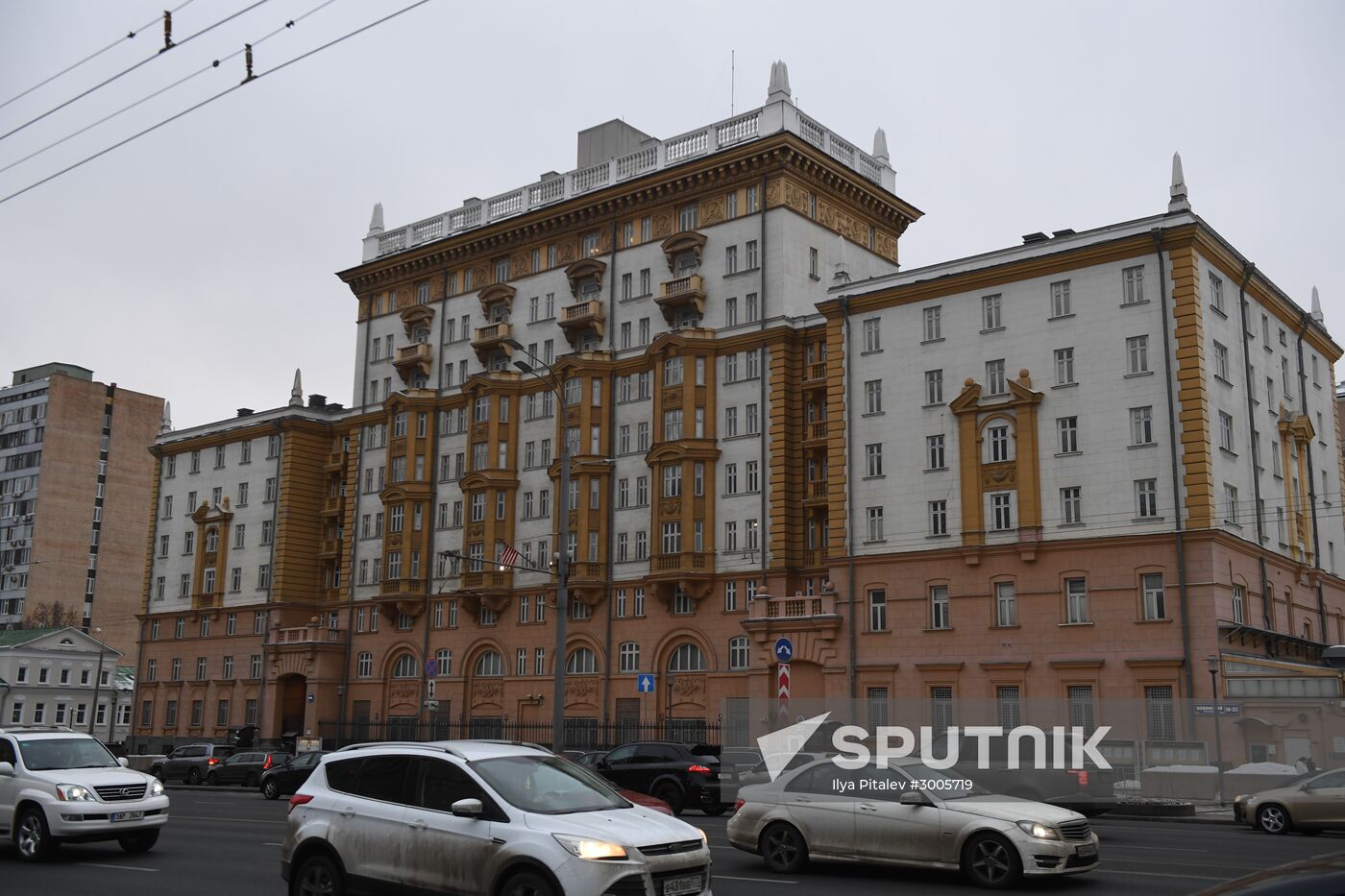 US Embassy building in Moscow