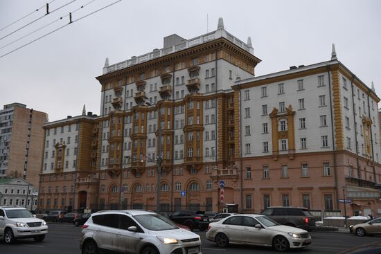 US Embassy building in Moscow