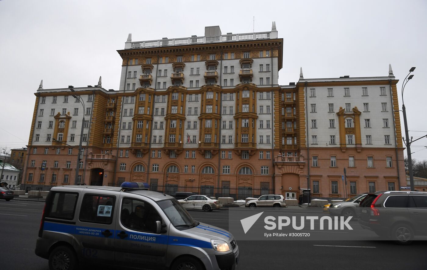 US Embassy building in Moscow
