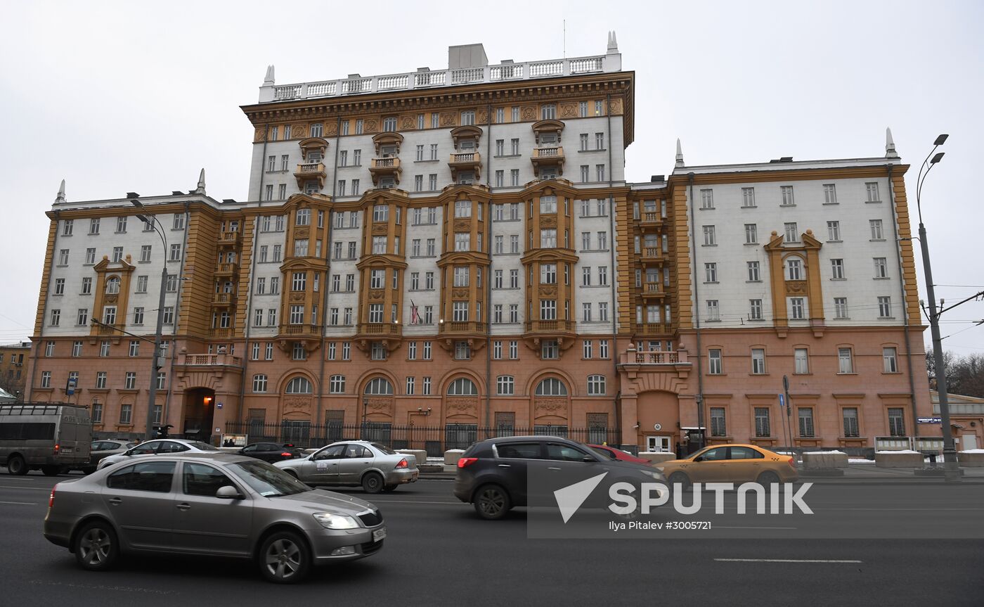 US Embassy building in Moscow