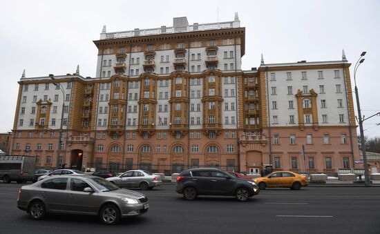 US Embassy building in Moscow