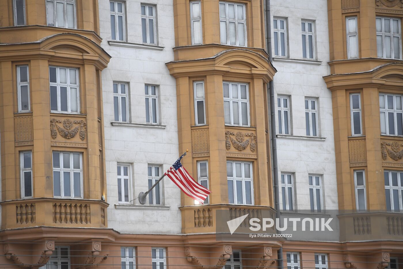 US Embassy building in Moscow