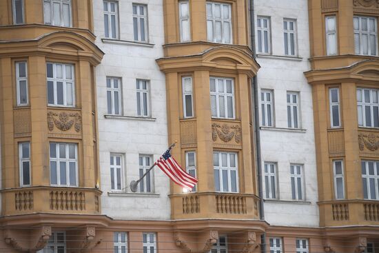US Embassy building in Moscow