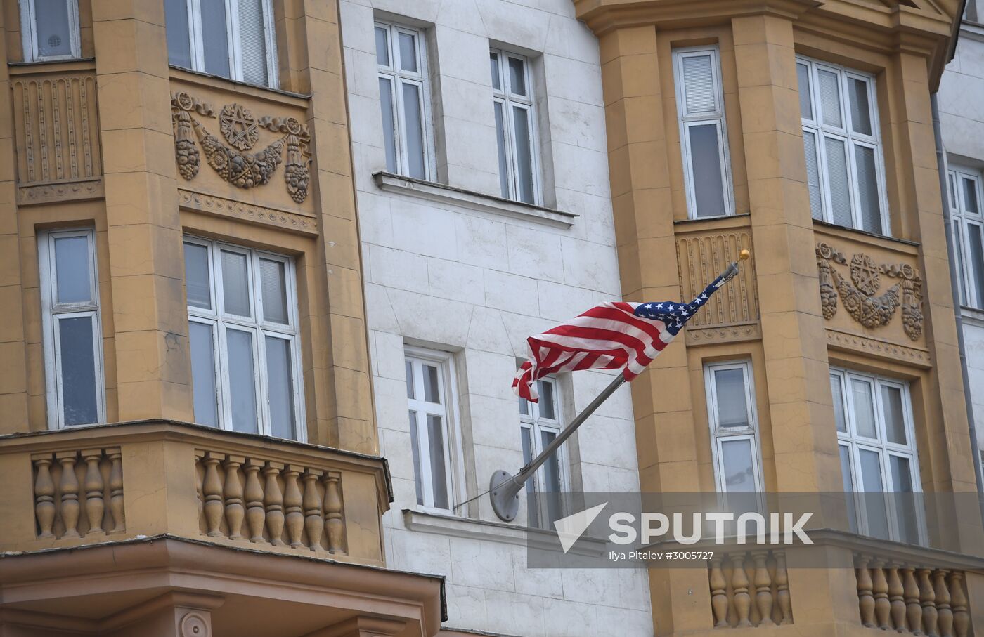US Embassy building in Moscow
