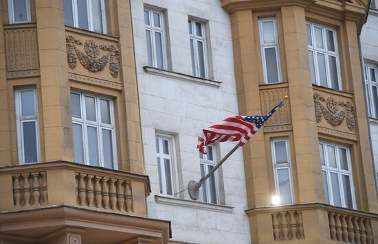 US Embassy building in Moscow