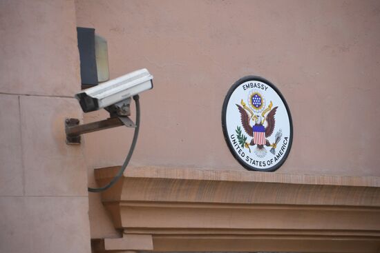 US Embassy building in Moscow
