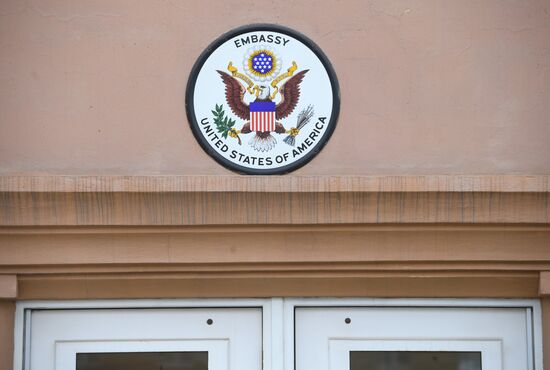 US Embassy building in Moscow