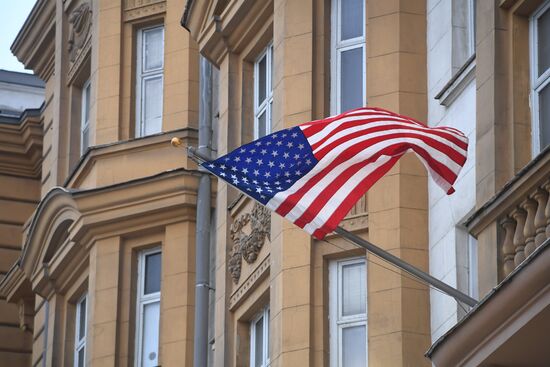 US Embassy building in Moscow