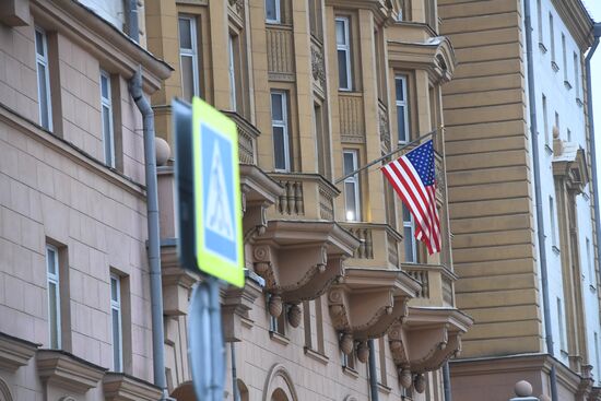 US Embassy building in Moscow