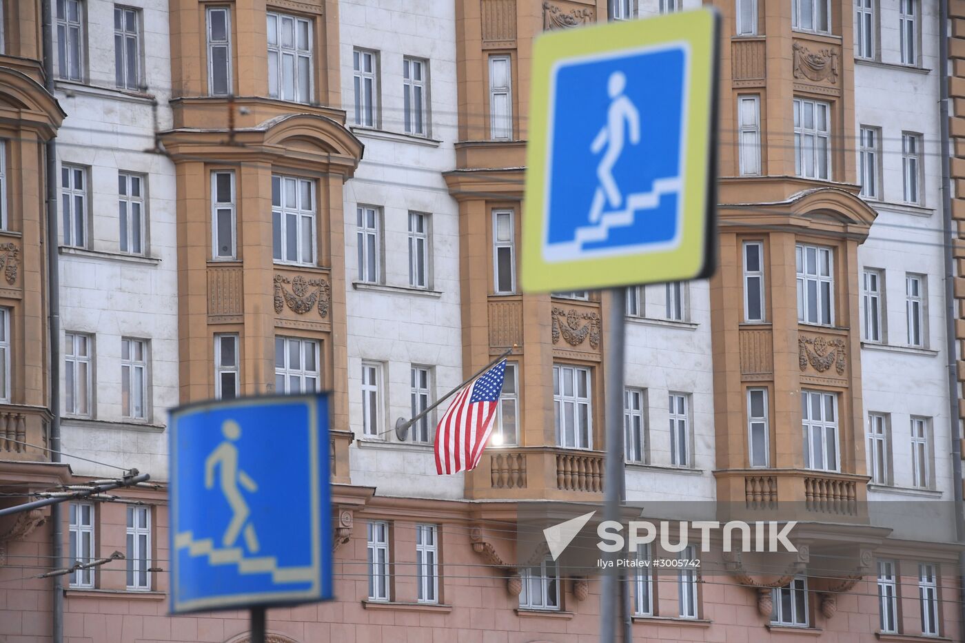 US Embassy building in Moscow