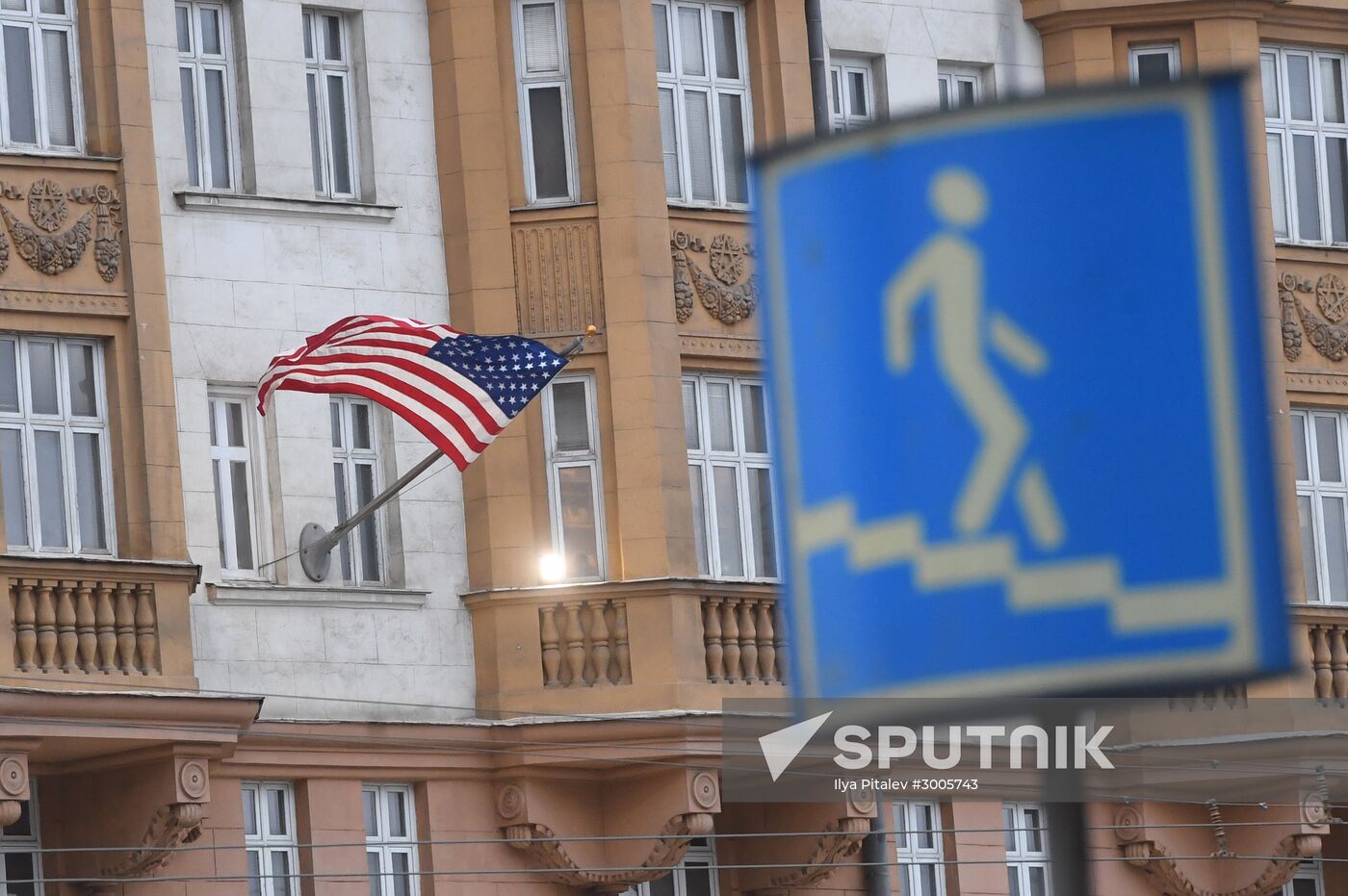 US Embassy building in Moscow