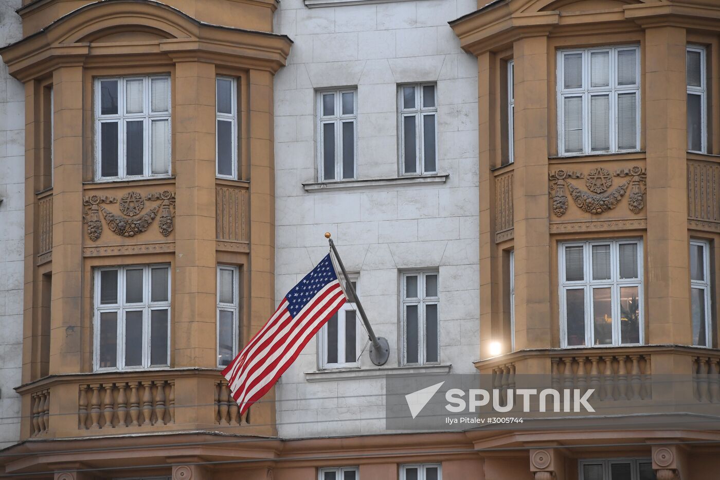 US Embassy building in Moscow