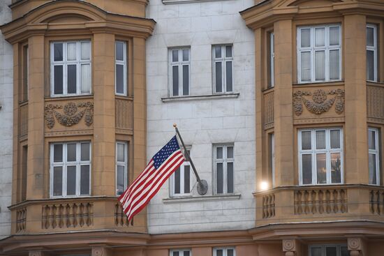 US Embassy building in Moscow
