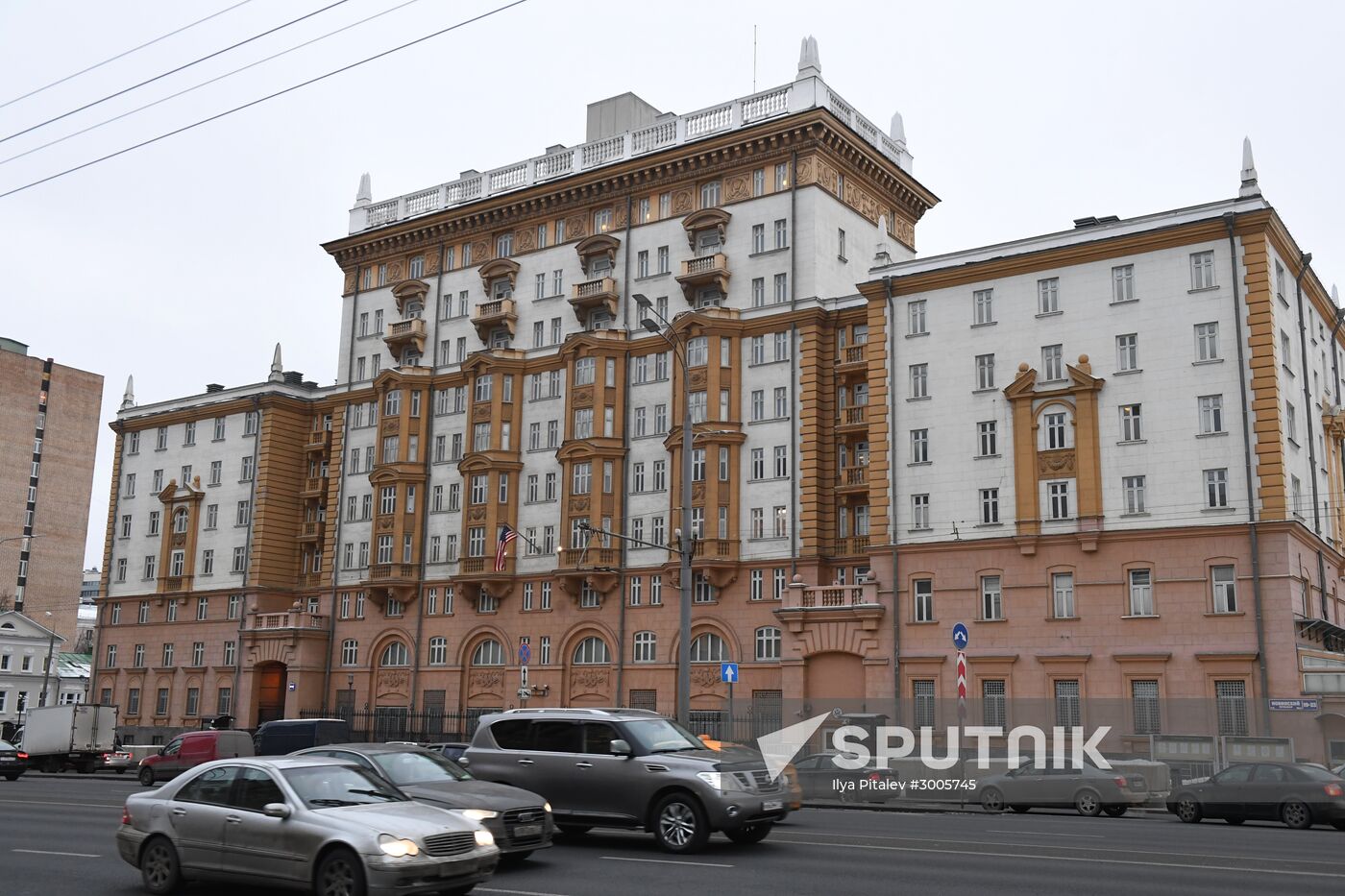 US Embassy building in Moscow
