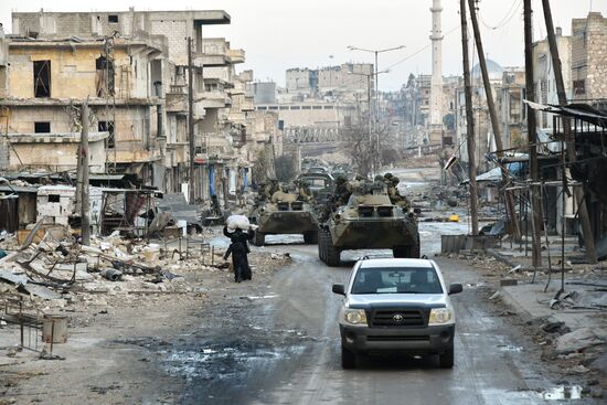 Demining operation in eastern Aleppo