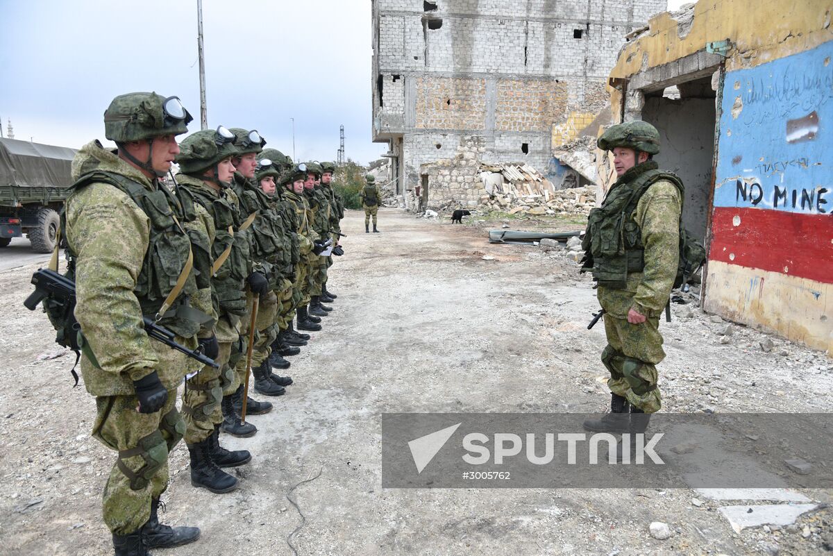 Demining operation in eastern Aleppo