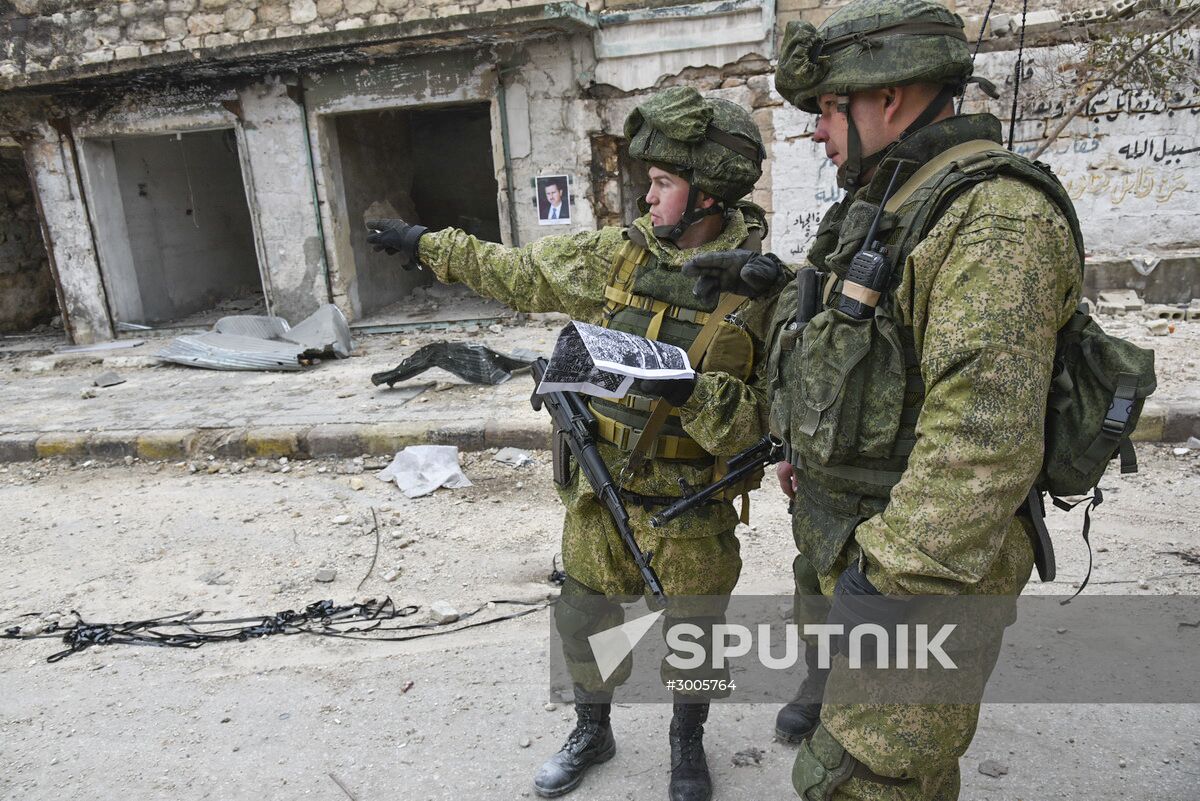 Demining operation in eastern Aleppo