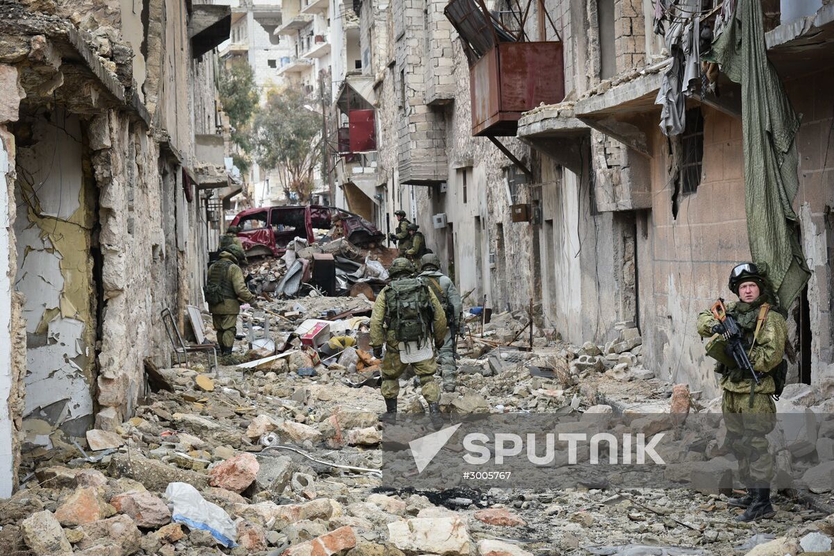 Demining operation in eastern Aleppo