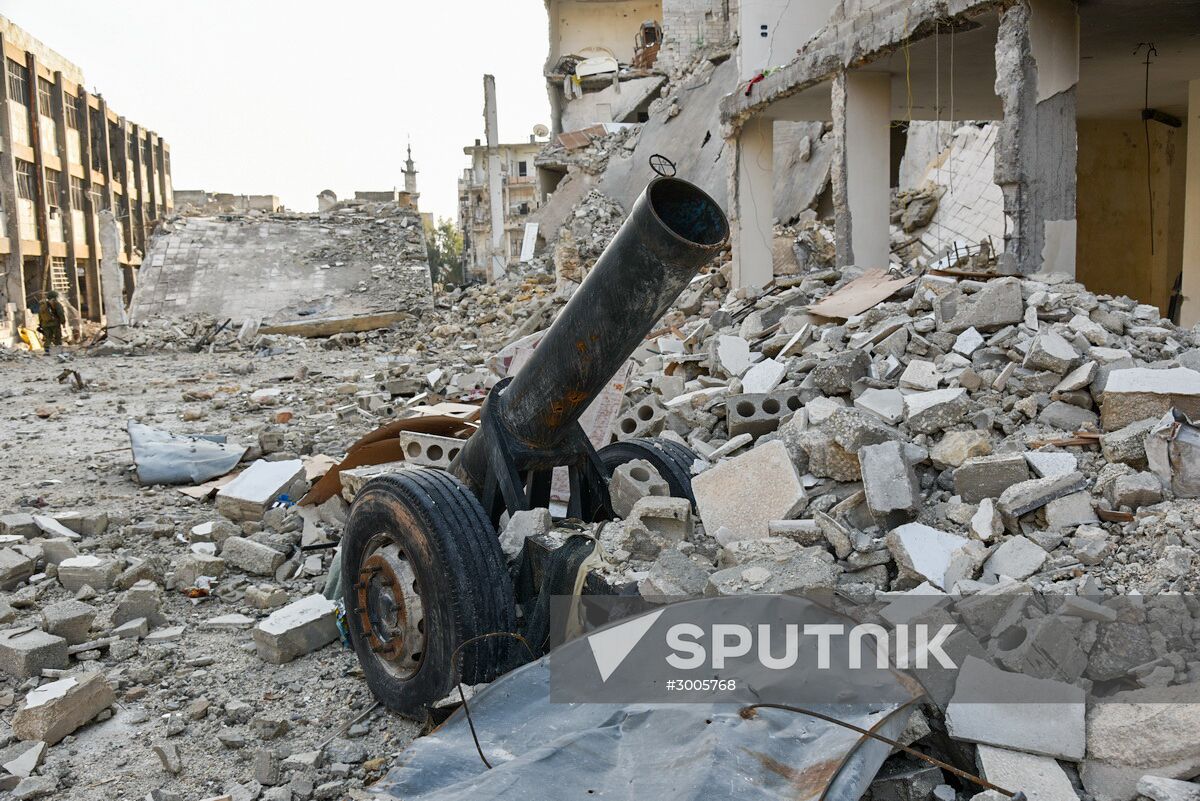 Demining operation in eastern Aleppo