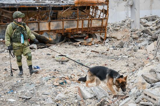 Demining operation in eastern Aleppo