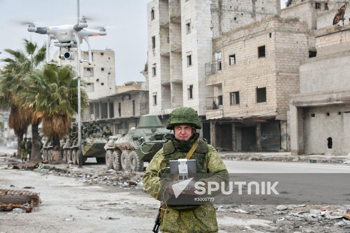 Demining operation in eastern Aleppo