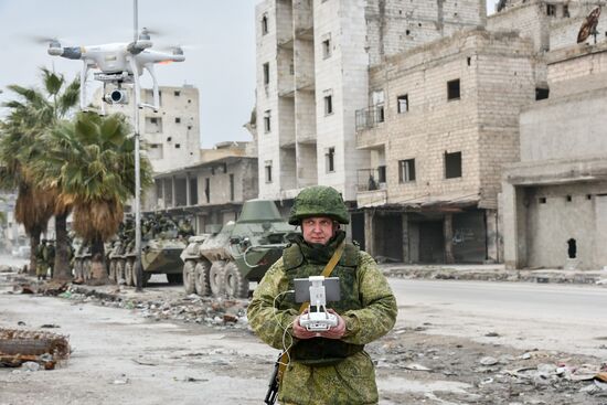 Demining operation in eastern Aleppo