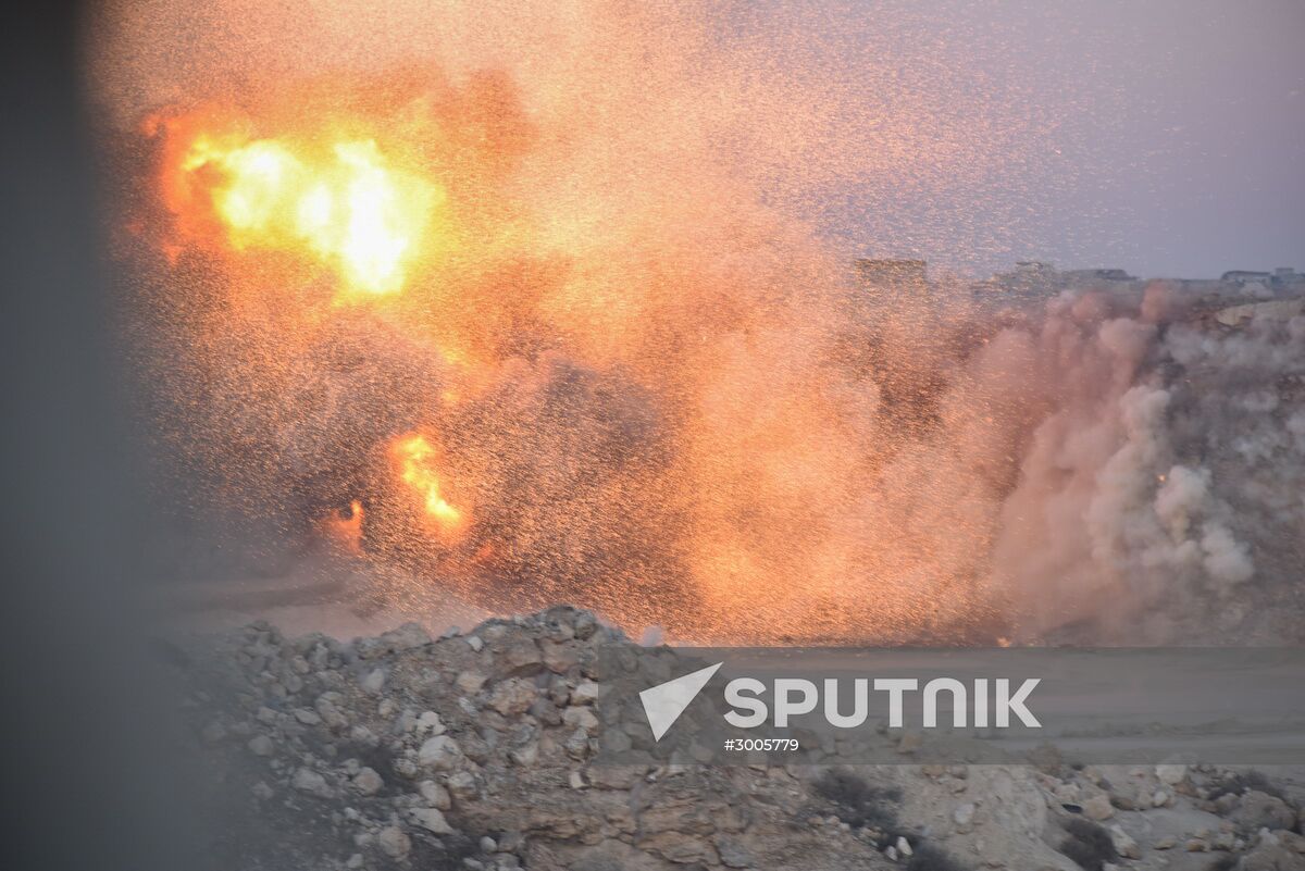 Demining operation in eastern Aleppo