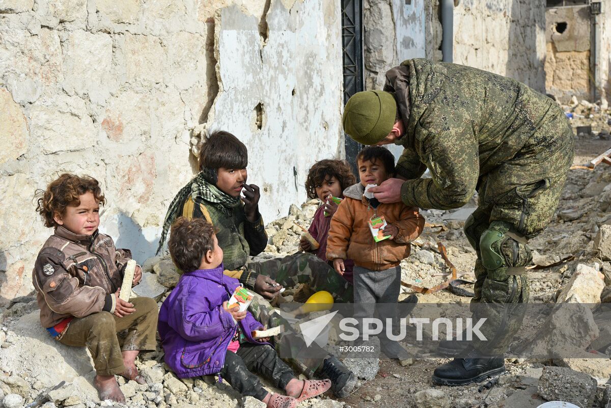 Demining operation in eastern Aleppo