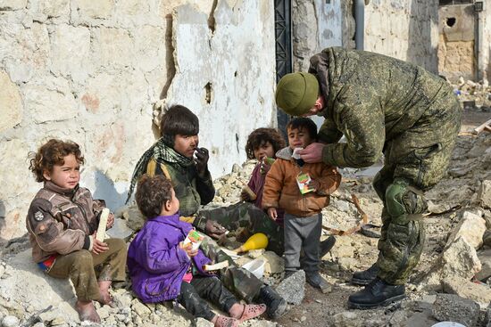 Demining operation in eastern Aleppo