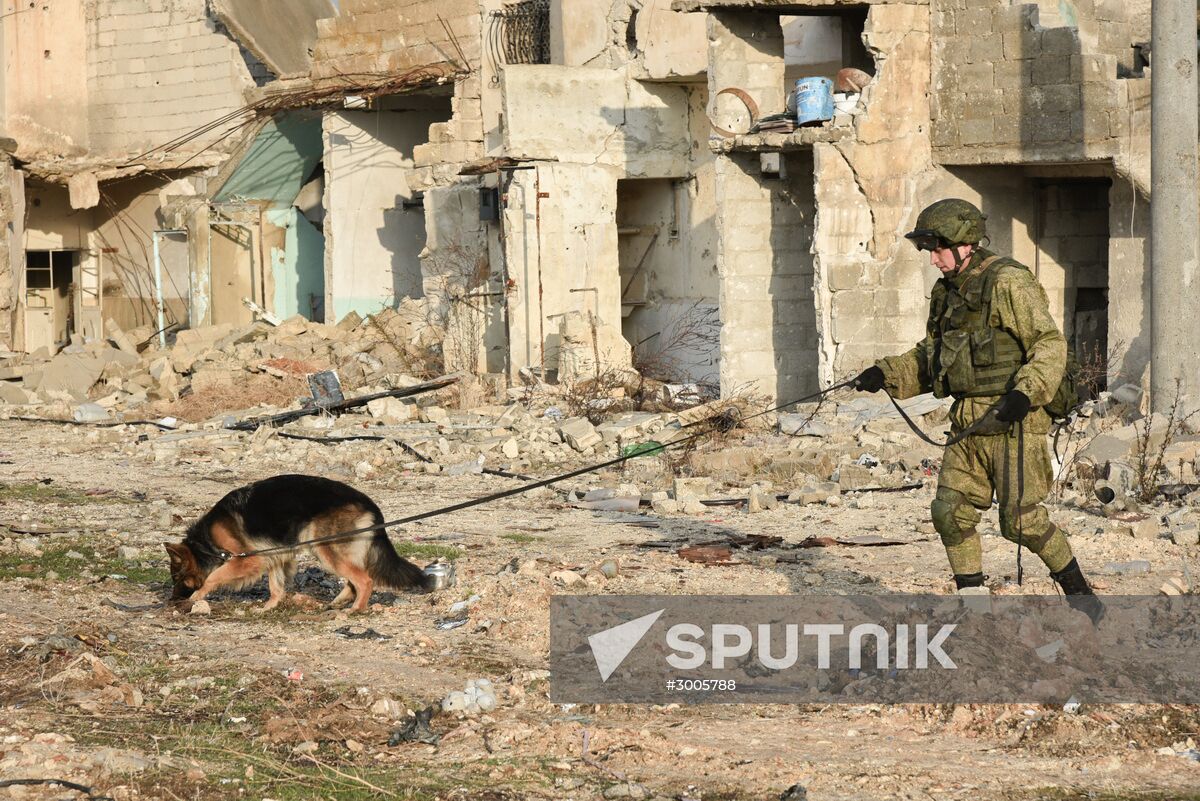 Demining operation in eastern Aleppo