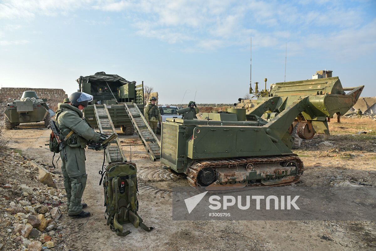 Demining operation in eastern Aleppo