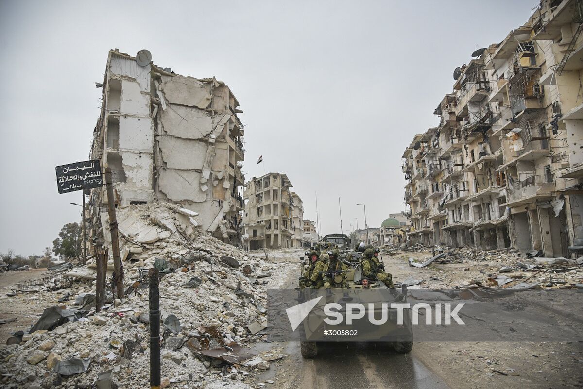 Demining operation in eastern Aleppo