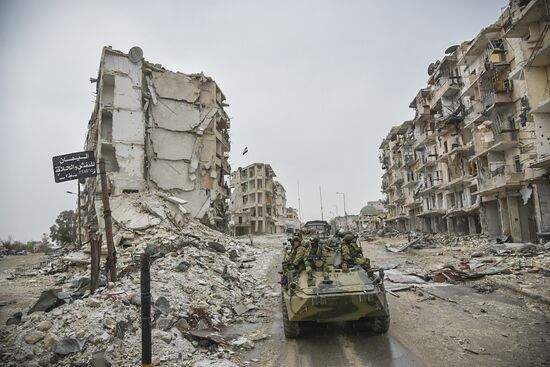 Demining operation in eastern Aleppo