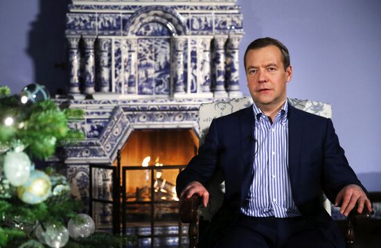 Prime Minister Dmitry Medvedev's New Year greetings