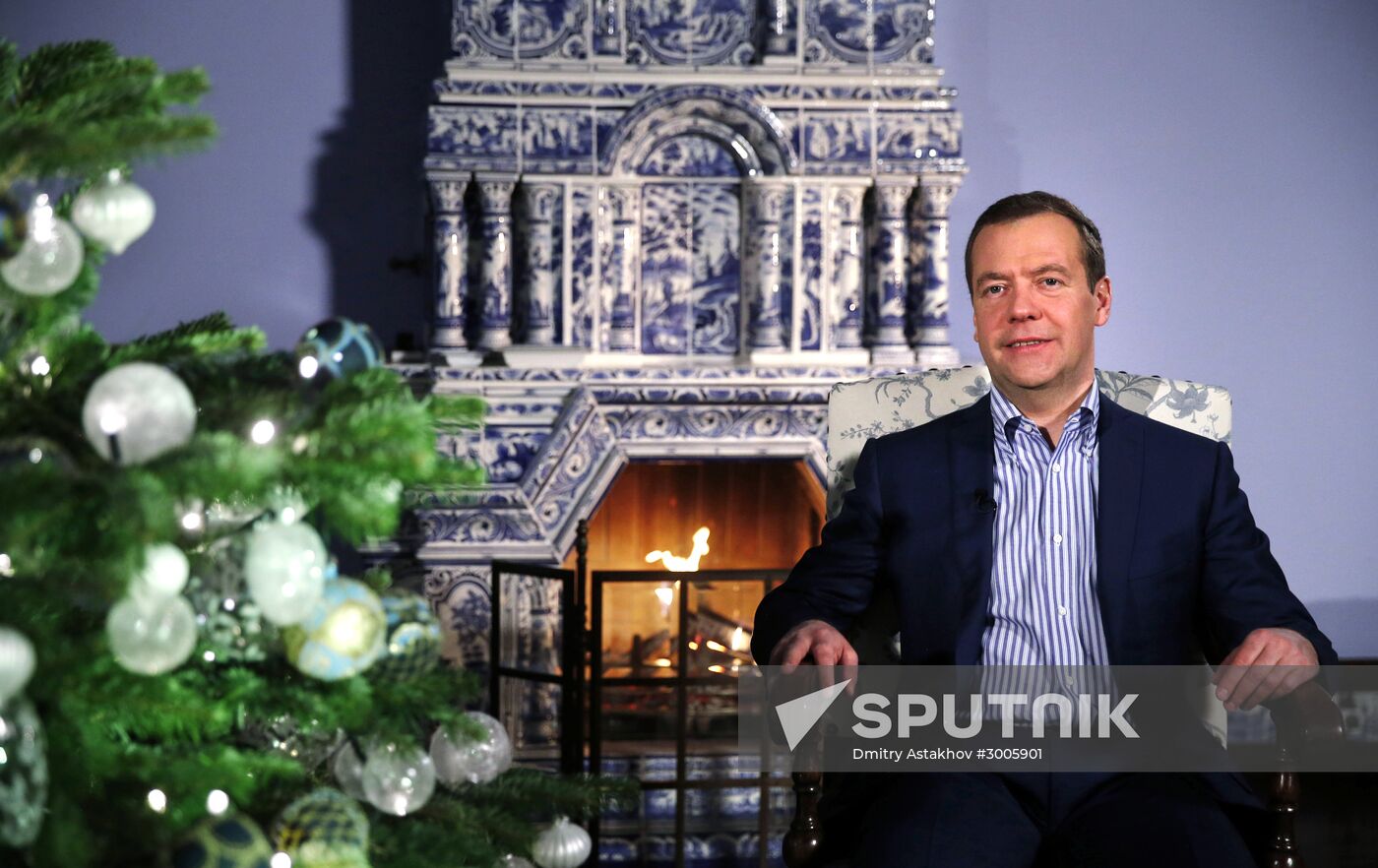 Prime Minister Dmitry Medvedev's New Year greetings