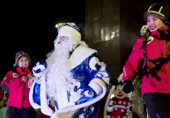 New Year celebrations in Russian cities