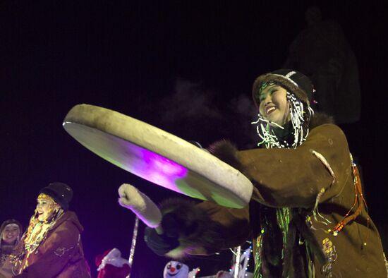 New Year celebrations in Russian cities