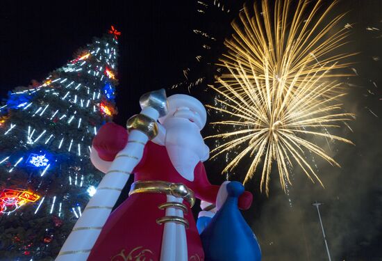 New Year celebrations in Russian cities
