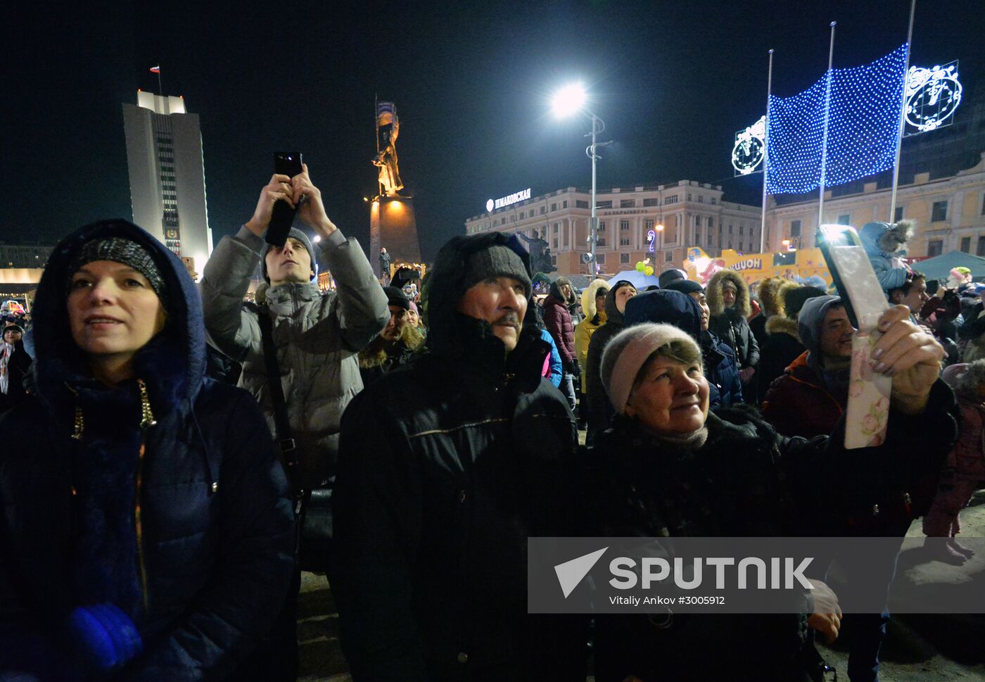 New Year celebrations in Russian cities