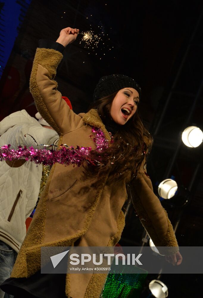 New Year celebrations in Russian cities
