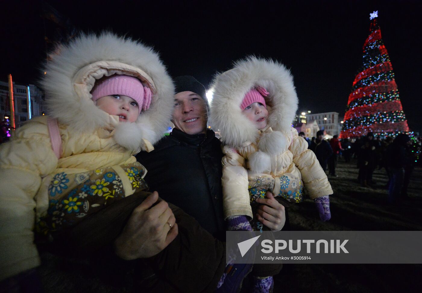 New Year celebrations in Russian cities