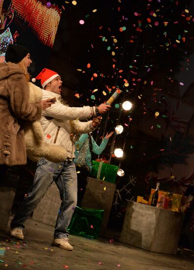 New Year celebrations in Russian cities