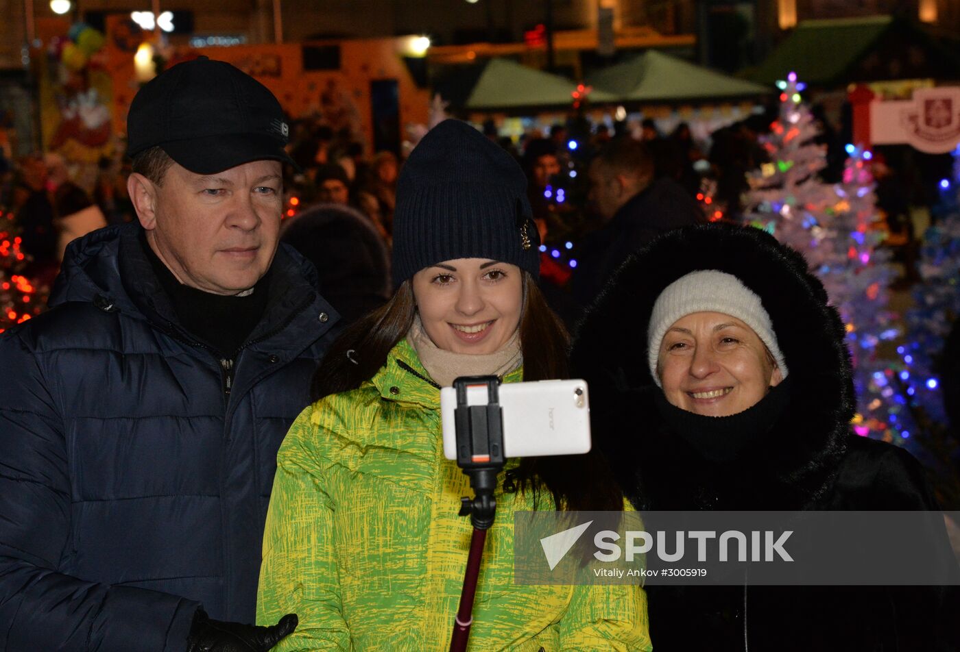 New Year celebrations in Russian cities
