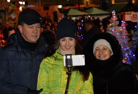 New Year celebrations in Russian cities
