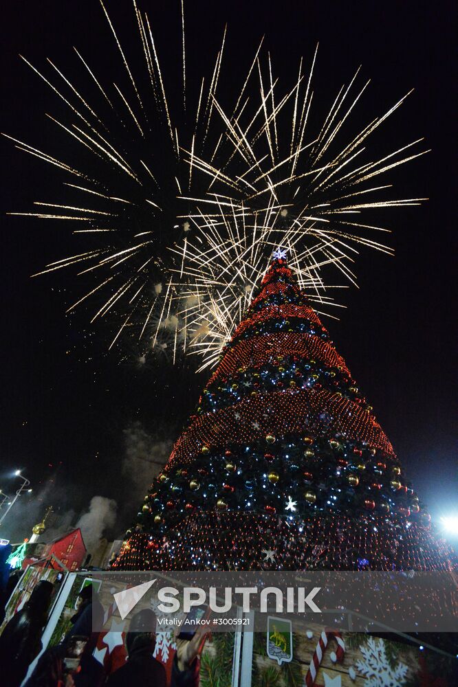 New Year celebrations in Russian cities